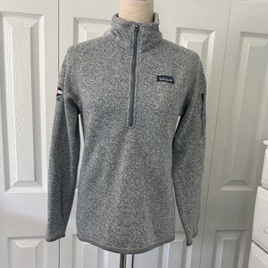 Patagonia women’s Gray Half-Zip Fleece Pullover Vail Colorado Sz M